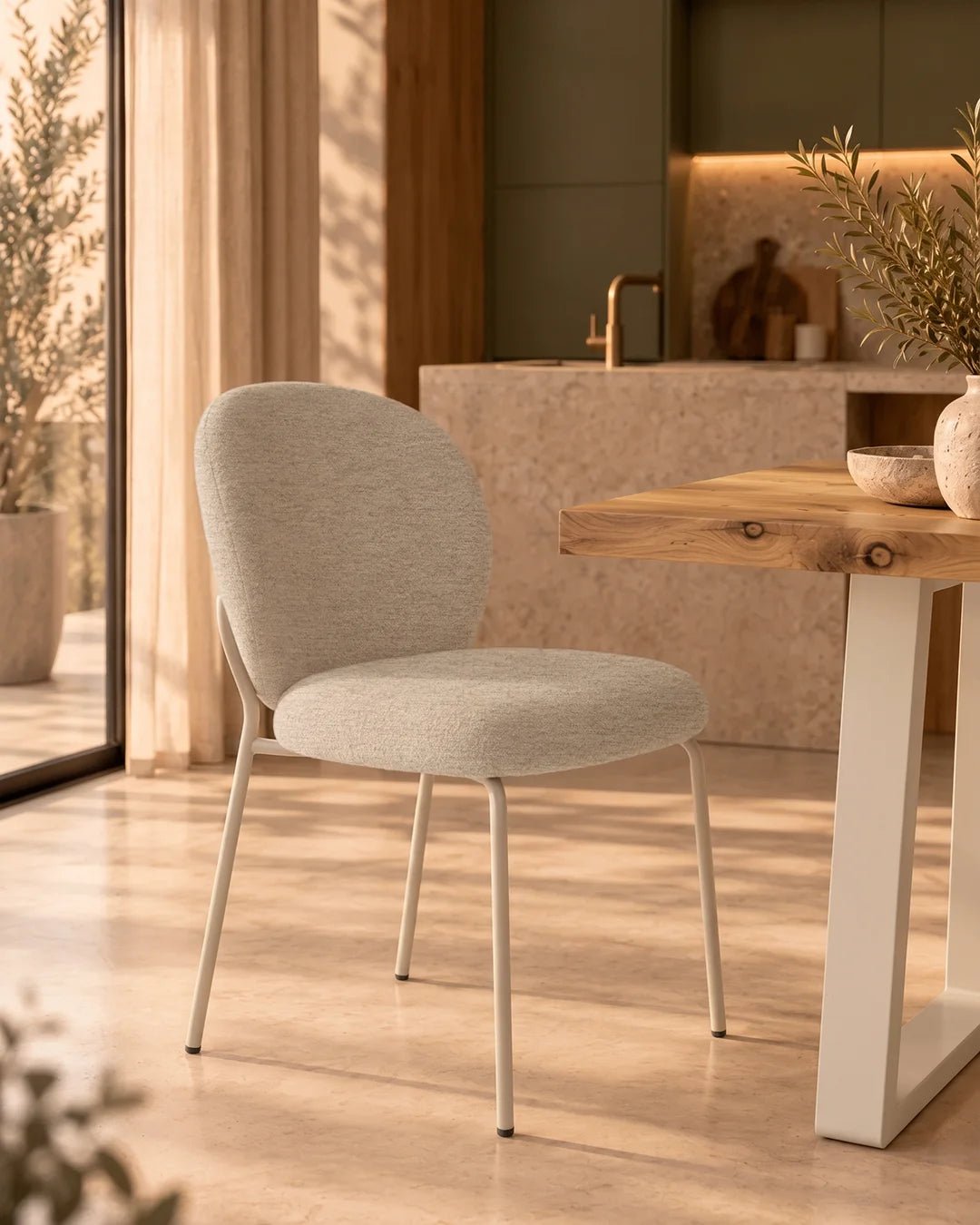 Veda // Beige-Beige Pack 4 Sillas