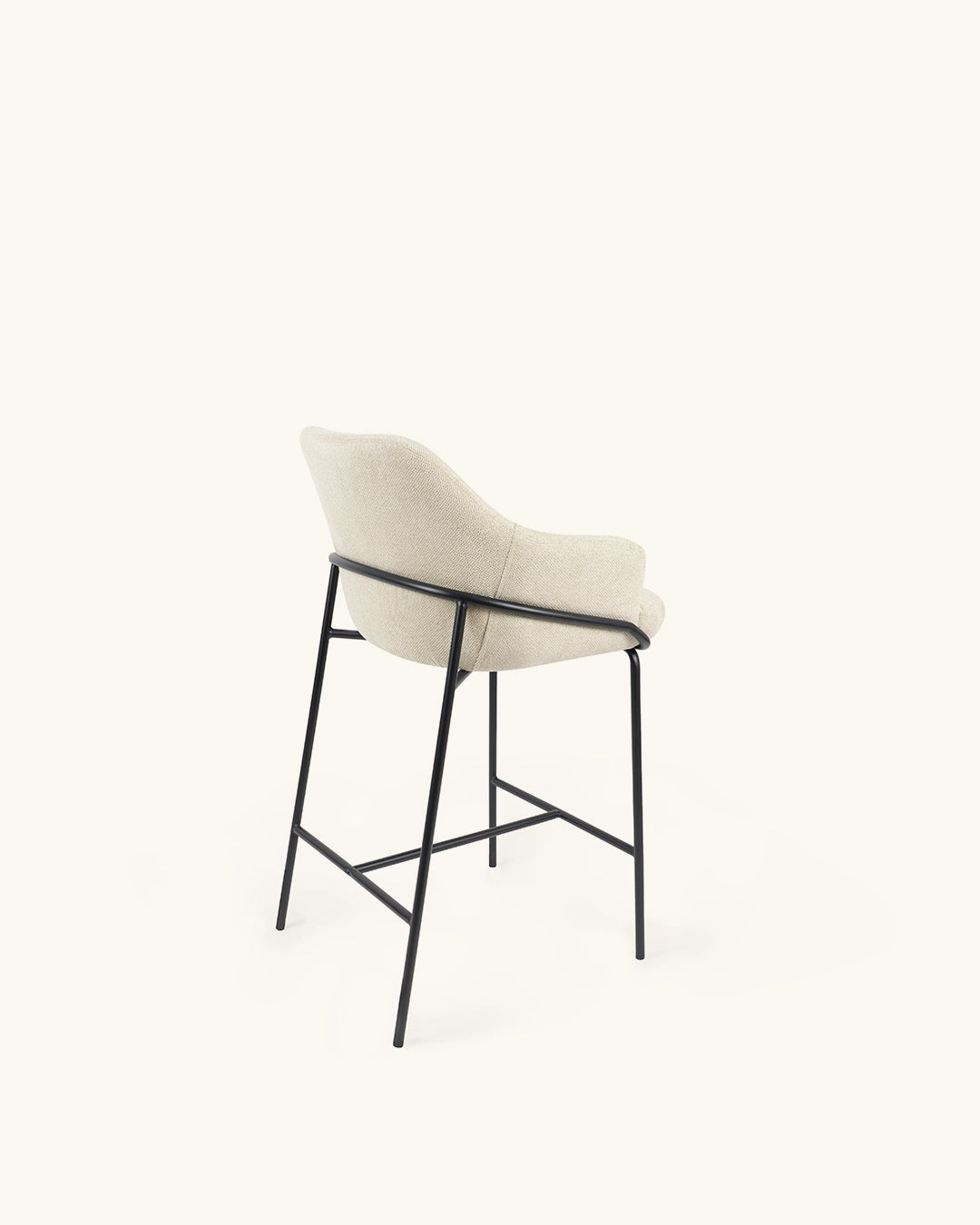 Wren // Bege - Preto Pack 4 bancos altos