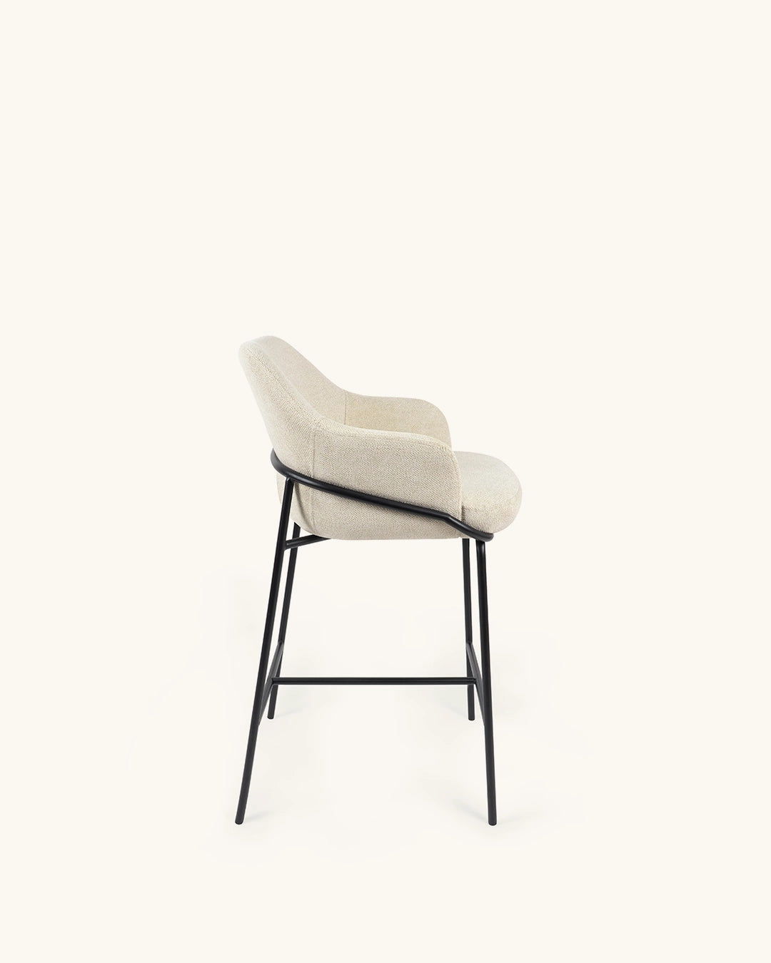Wren // Bege - Preto Pack 2 bancos altos