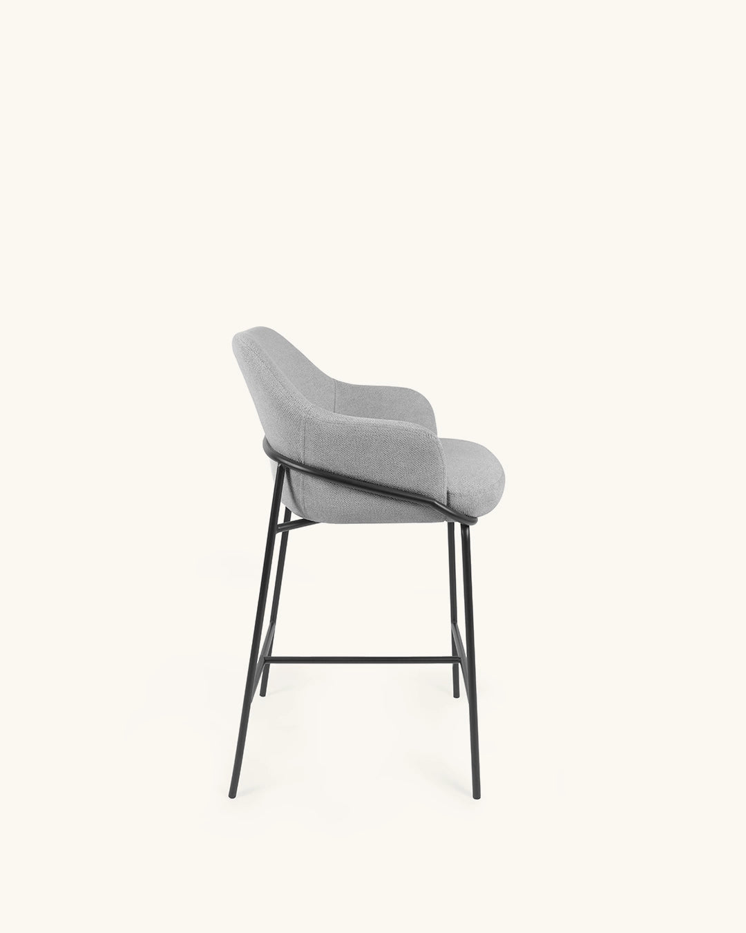 Wren // Cinzento Claro - Preto Pack 2 bancos altos