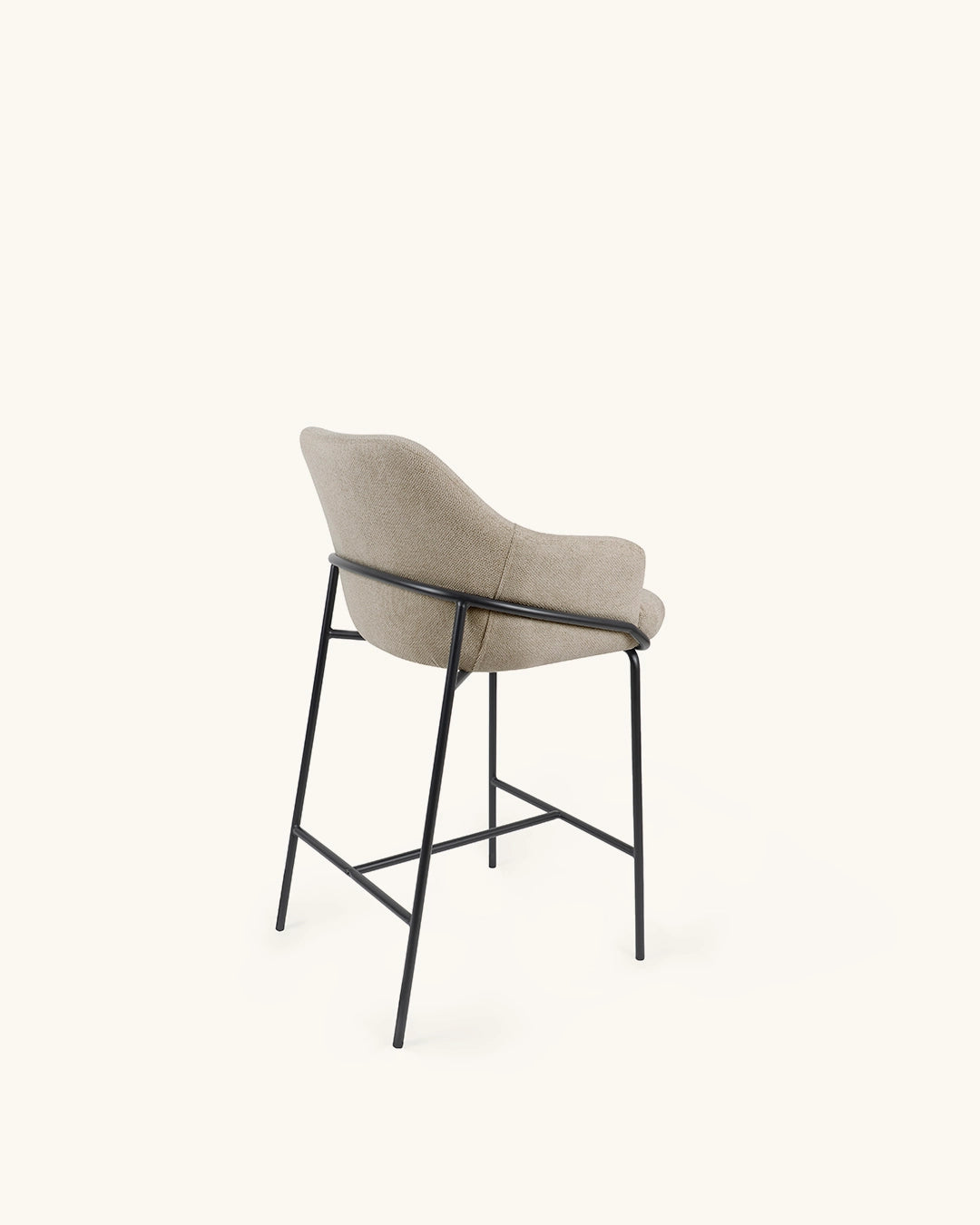 Wren // Taupe - Preto Pack 4 bancos altos