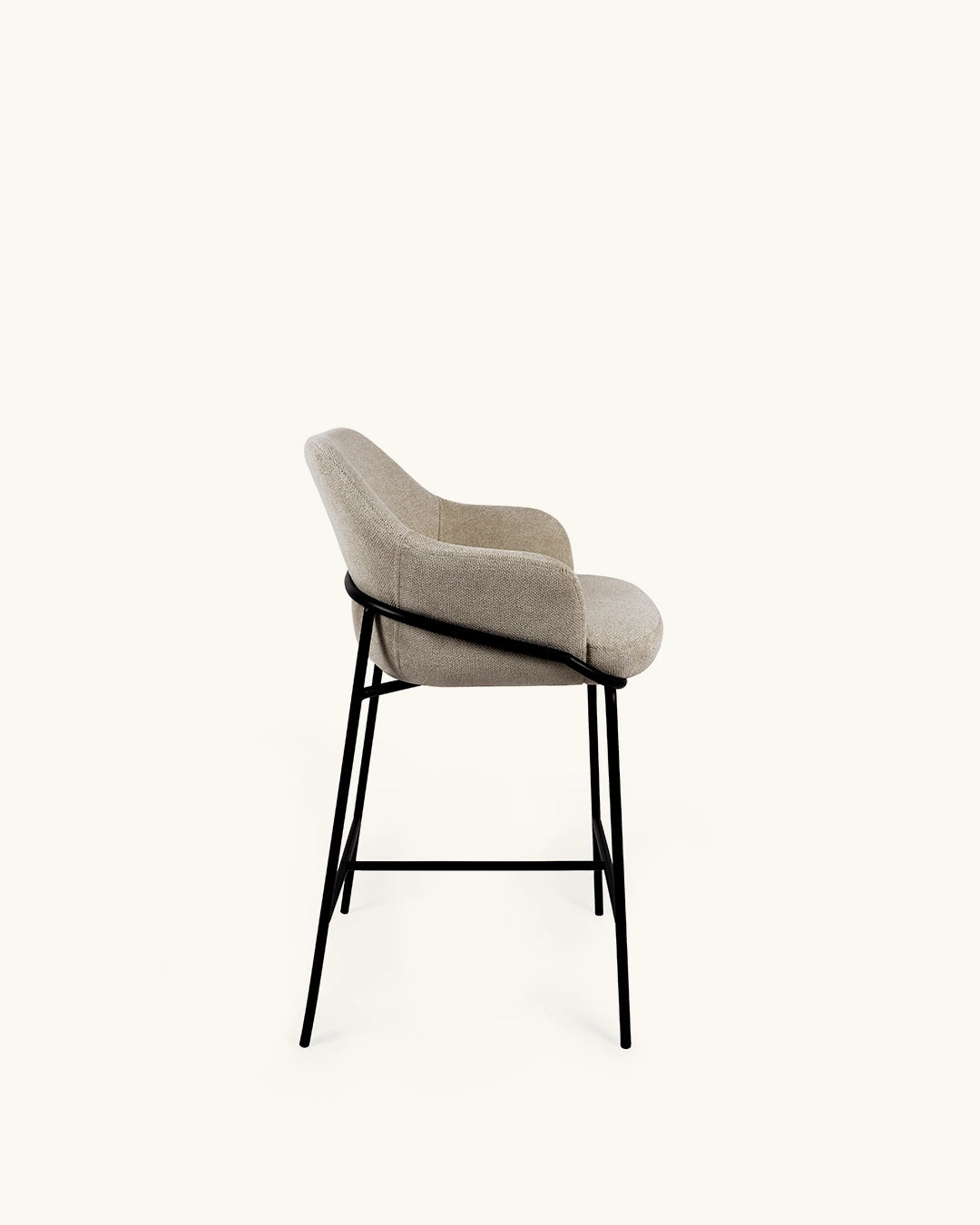 Wren // Taupe - Preto Pack 2 bancos altos