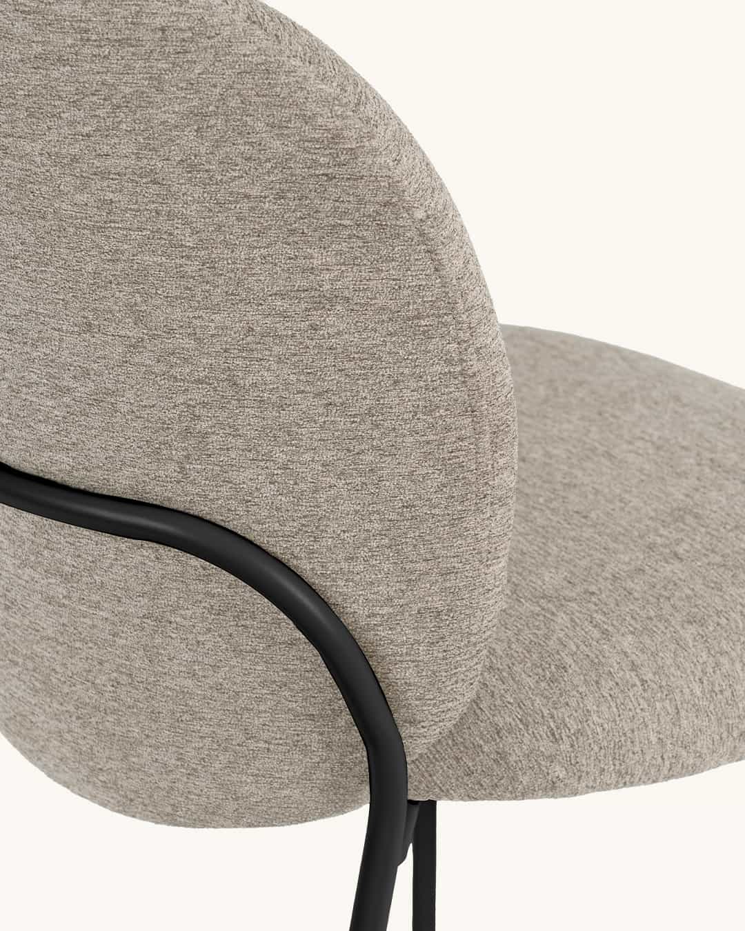 Veda // Taupe-Negro Pack 2 Sillas