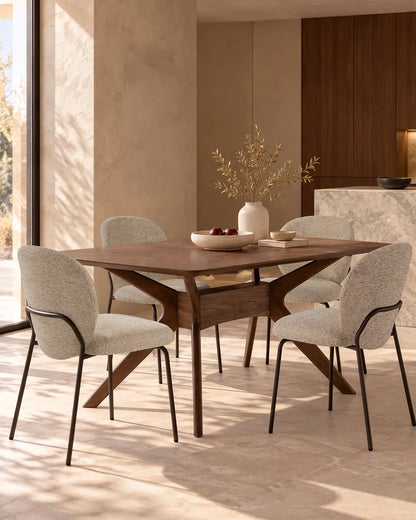 Veda // Taupe-Preto Pack 2 Cadeiras
