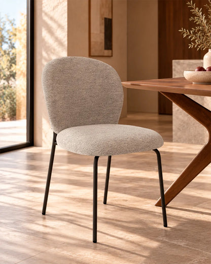 Veda // Taupe-Preto Pack 2 Cadeiras