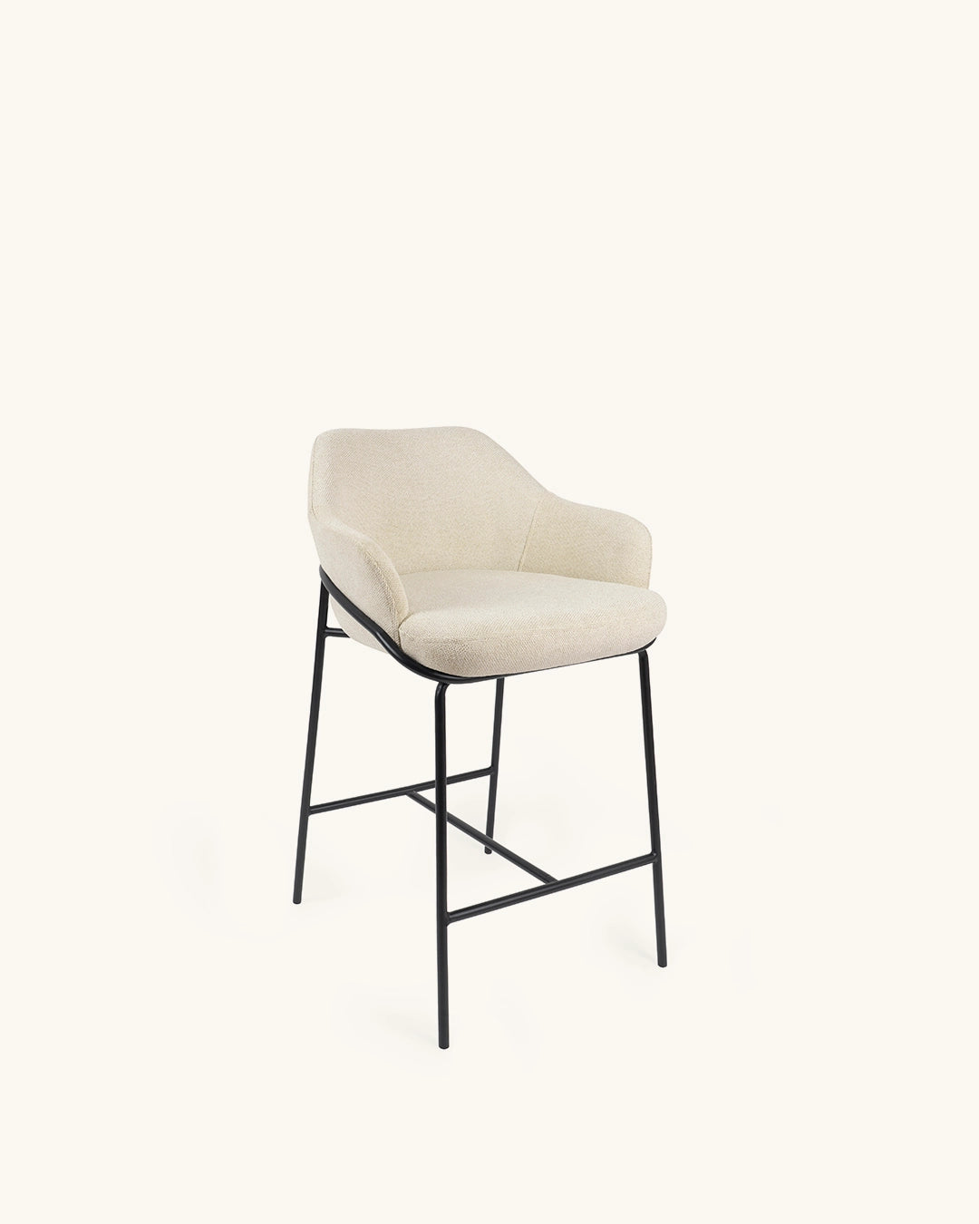 Wren // Bege - Preto Pack 4 bancos altos