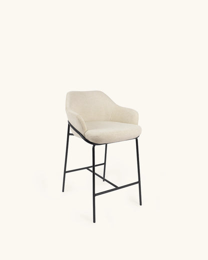 Wren // Bege - Preto Pack 4 bancos altos