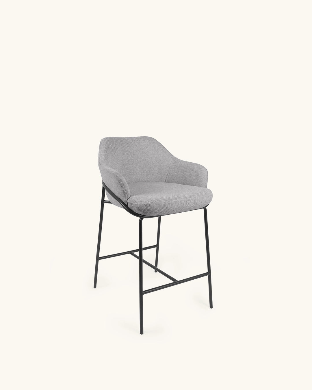 Wren // Cinzento Claro - Preto Pack 2 bancos altos