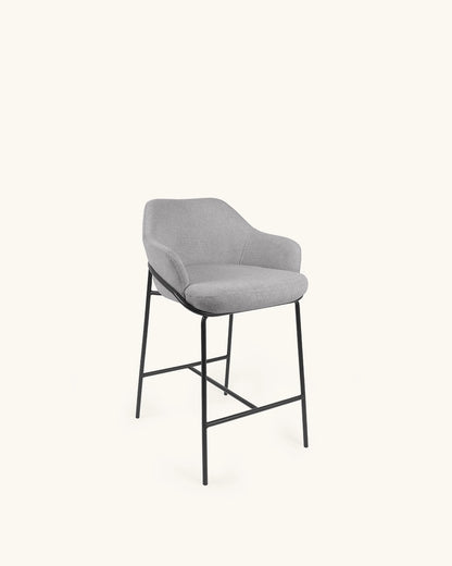 Wren // Cinzento Claro - Preto Pack 2 bancos altos