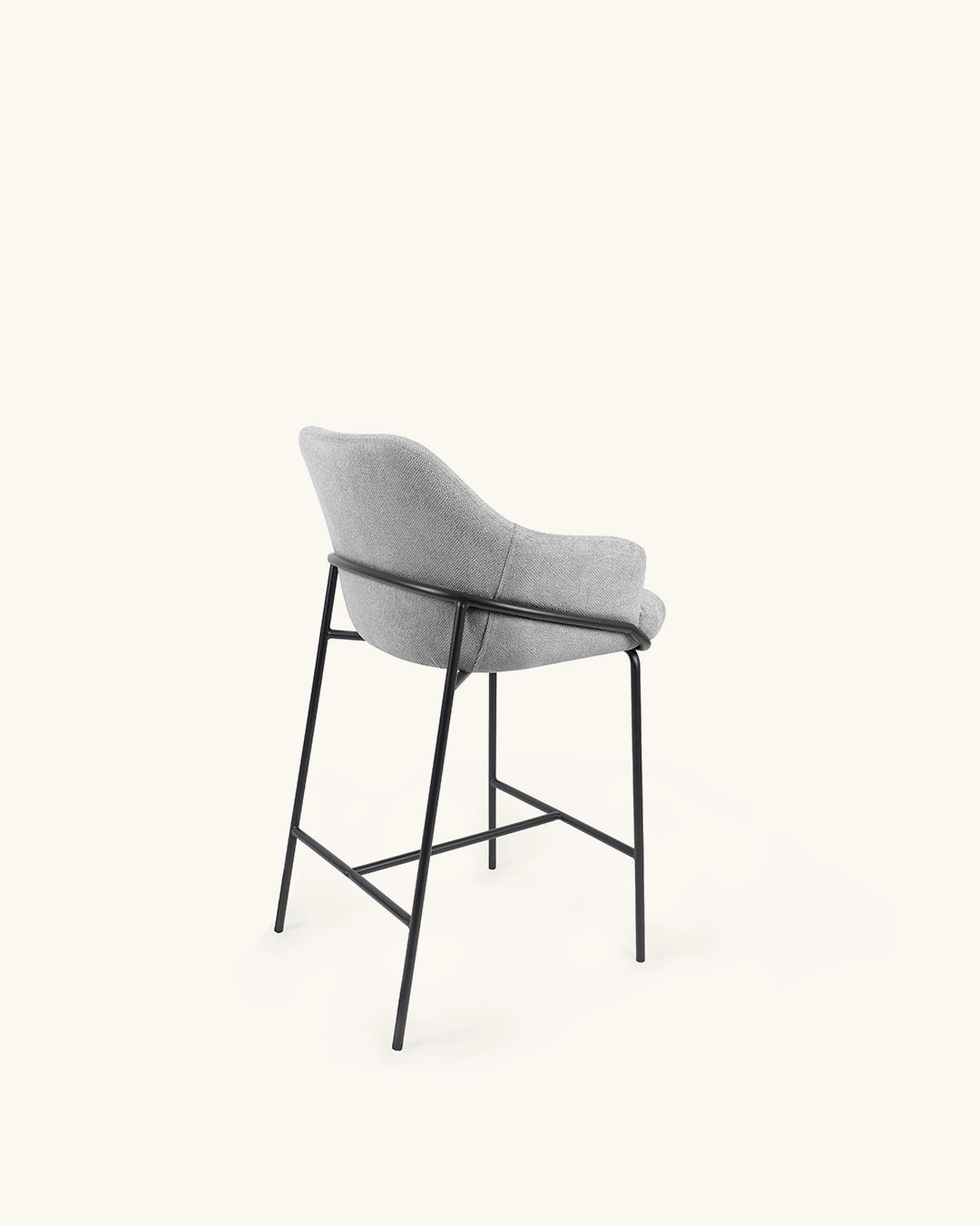 Wren // Cinzento Claro - Preto Pack 2 bancos altos