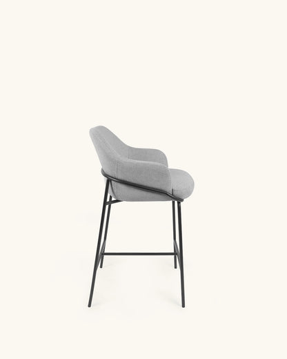 Wren // Cinzento Claro - Preto Pack 2 bancos altos