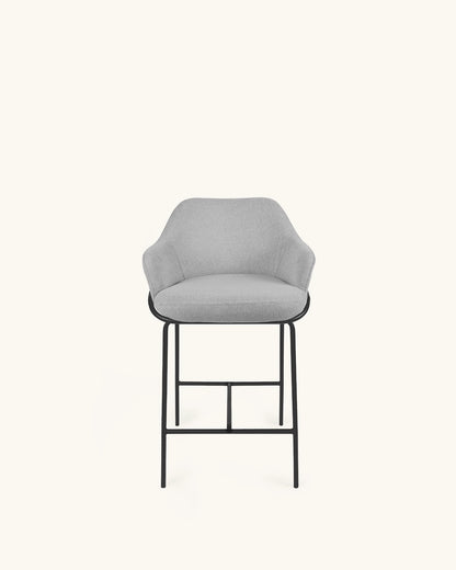 Wren // Cinzento Claro - Preto Pack 2 bancos altos