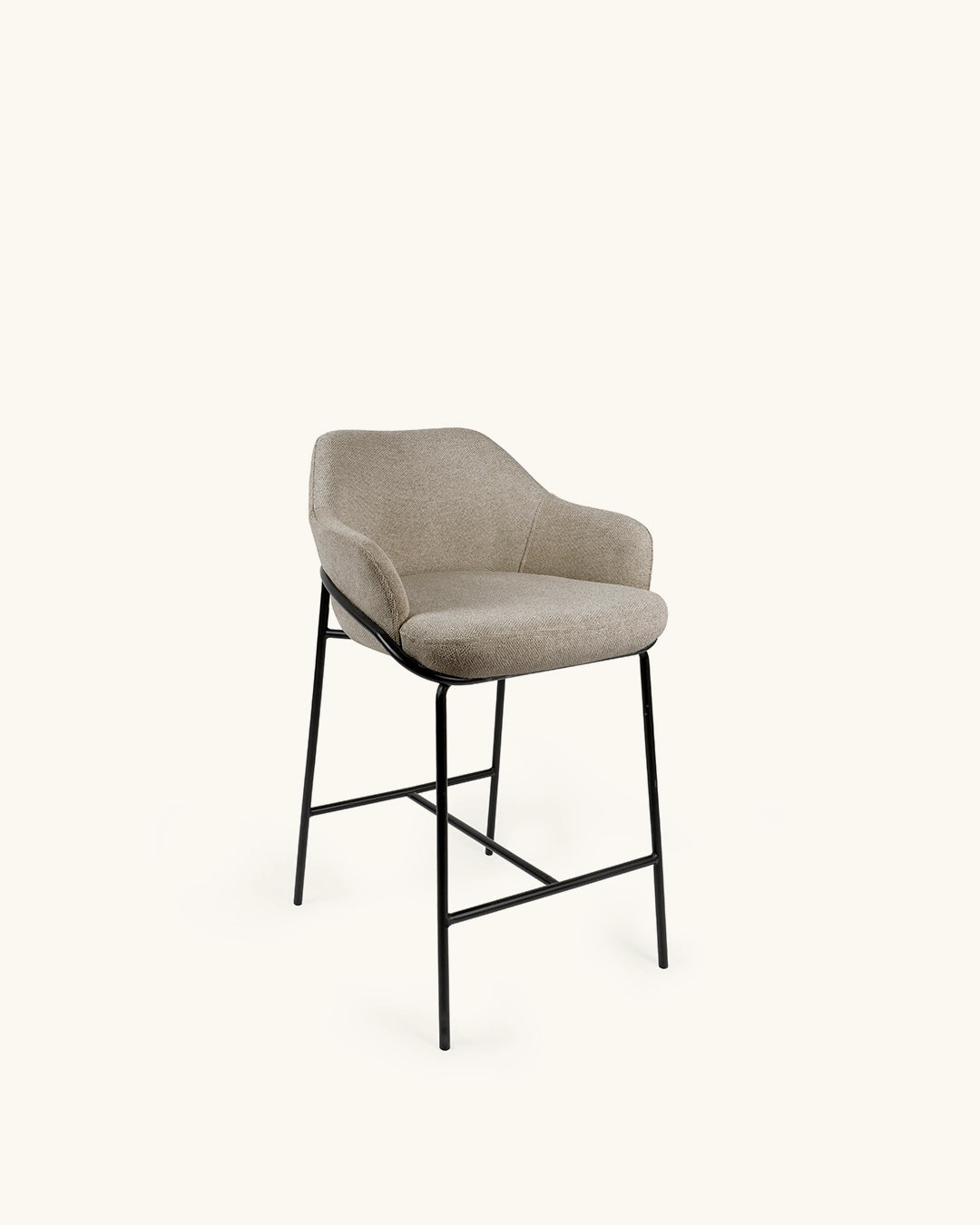 Wren // Taupe - Preto Pack 4 bancos altos