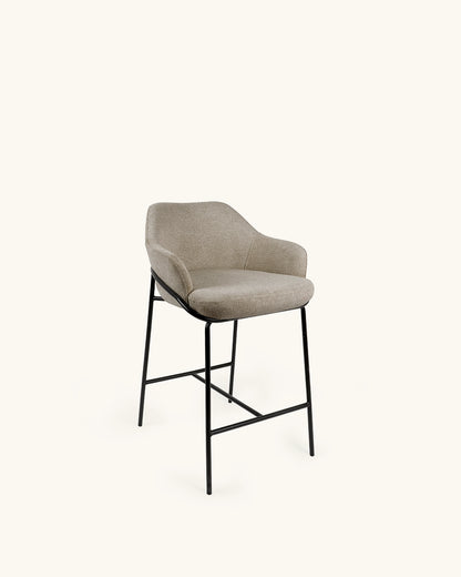 Wren // Taupe - Preto Pack 2 bancos altos