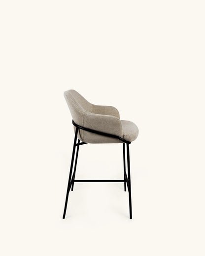 Wren // Taupe - Preto Pack 2 bancos altos