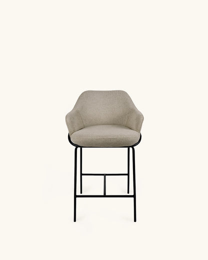 Wren // Taupe - Preto Pack 2 bancos altos