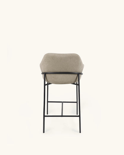 Wren // Taupe - Preto Pack 2 bancos altos