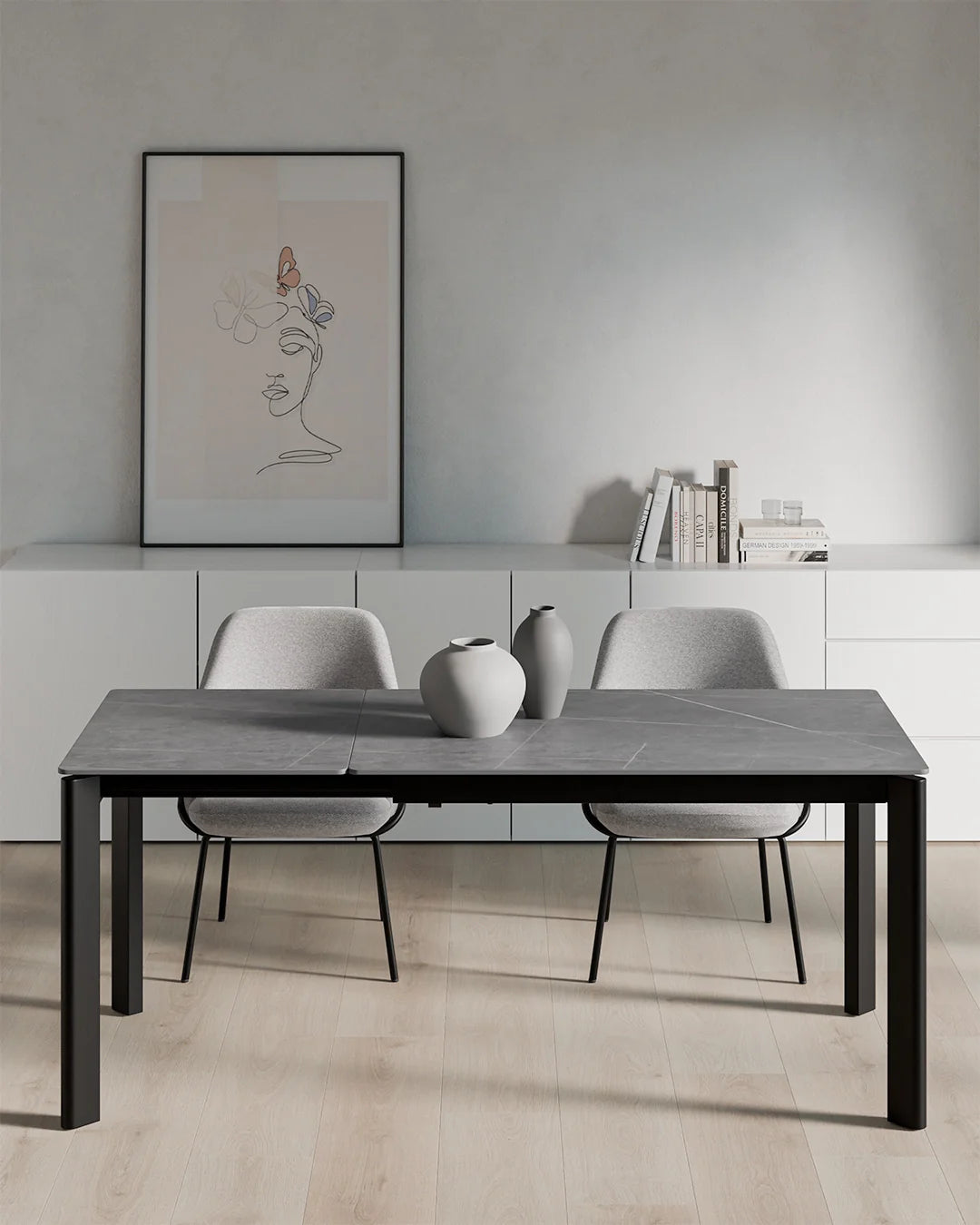 Beatrix // Cinza-preto 120 cm