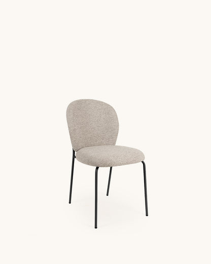 Veda // Taupe-Negro Pack 2 Sillas