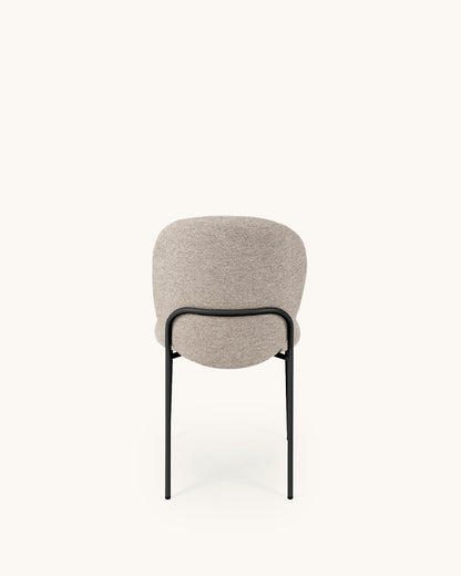Veda // Taupe-Negro Pack 2 Sillas